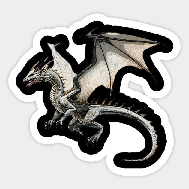 Iridescent Ice Dragon Sticker by Simply Beautiful 23